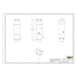 Reflex SL Ausdehnungsgefäß MAG 280, Nennvolumen 280l, 6 bar, schlanke Bauform, Grau... REFLEX-8200300 4036705158896 (Abb. 1)