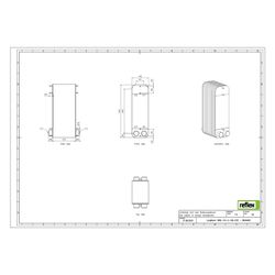 Reflex Longtherm Plattenwärmetauscher RHB-110-2-100, gelötet, 100 Platten, zweigängig, ... REFLEX-8046400 4036705219115 (Abb. 1)