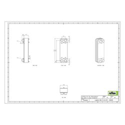 Reflex Longtherm Plattenwärmetauscher RHB-110-40, gelötet, 40 Platten, eingängig, G 2"... REFLEX-8045400 4036705219016 (Abb. 1)