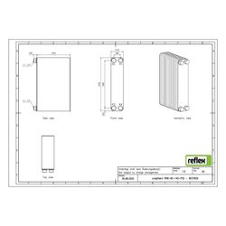 Reflex Longtherm Plattenwärmetauscher RHB-60-140, gelötet, 140 Platten, eingängig, G 1 ... REFLEX-8037600 4036705218231 (Abb. 1)