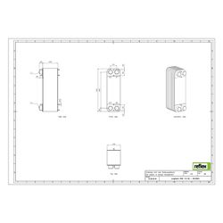 Reflex Longtherm Plattenwärmetauscher RHB-110-80, gelötet, 80 Platten, eingängig, G 2"... REFLEX-8016500 4036705178931 (Abb. 1)