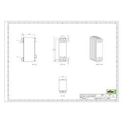 Reflex Longtherm Plattenwärmetauscher RHB-110-110, gelötet, 110 Platten, eingängig, G 2... REFLEX-8016800 4036705178962 (Abb. 1)