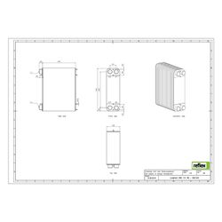 Reflex Longtherm Plattenwärmetauscher RHB-110-180, gelötet, 180 Platten, eingängig, G 2... REFLEX-8021200 4036705179020 (Abb. 1)