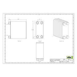 Reflex Longtherm Plattenwärmetauscher RHB-31-110, gelötet, 110 Platten, eingängig, G 1 ... REFLEX-8012700 4036705178382 (Abb. 1)