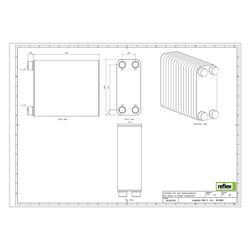 Reflex Longtherm Plattenwärmetauscher RHB-31-140, gelötet, 140 Platten, eingängig, G 1 ... REFLEX-8012800 4036705178399 (Abb. 1)