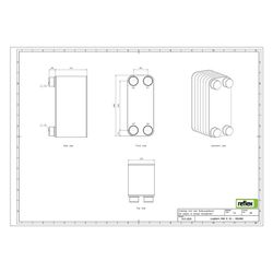 Reflex Longtherm Plattenwärmetauscher RHB-31-60, gelötet, 60 Platten, eingängig, G 1 1/... REFLEX-8024000 4036705205170 (Abb. 1)