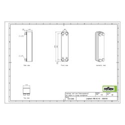 Reflex Longtherm Plattenwärmetauscher RHB-60-40, gelötet, 40 Platten, eingängig, G 1 1/... REFLEX-8024100 4036705205187 (Abb. 1)