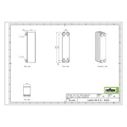 Reflex Longtherm Plattenwärmetauscher RHB-60-60, gelötet, 60 Platten, eingängig, G 1 1/... REFLEX-8024300 4036705205200 (Abb. 1)