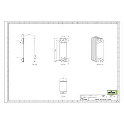 Reflex Longtherm Plattenwärmetauscher RHB-110-100, gelötet, 100 Platten, eingängig, G 2... REFLEX-8016700 4036705178955 (Abb. 1)