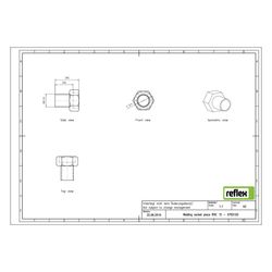 Reflex Longtherm Anschlussverschraubung G 3/4", mit Stahlanschweißende, 2 Stück... REFLEX-6760100 4036705056222 (Abb. 1)
