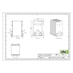 Reflex Longtherm Plattenwärmetauscher RLB-110-2-120, gelötet, 120 Platten, zweigängig, ... REFLEX-8049600 4036705219436 (Abb. 1)
