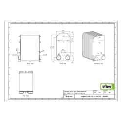 Reflex Longtherm Plattenwärmetauscher RLB-110-2-140, gelötet, 140 Platten, zweigängig, ... REFLEX-8049800 4036705219450 (Abb. 1)