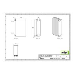 Reflex Longtherm Plattenwärmetauscher RLB-60-130, gelötet, 130 Platten, eingängig, G 1 ... REFLEX-8040500 4036705218521 (Abb. 1)