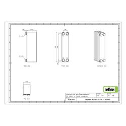 Reflex Longtherm Plattenwärmetauscher RLB-60-70, gelötet, 70 Platten, eingängig, G 1 1/... REFLEX-8039900 4036705218460 (Abb. 1)