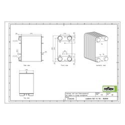 Reflex Longtherm Plattenwärmetauscher RLB-110-150, gelötet, 150 Platten, eingängig, G 2... REFLEX-8020500 4036705178771 (Abb. 1)