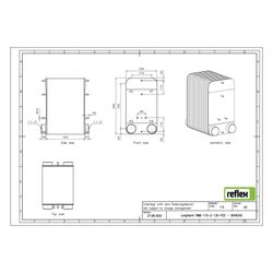 Reflex Longtherm Plattenwärmetauscher RMB-110-2-130, gelötet, 130 Platten, zweigängig, ... REFLEX-8048300 4036705219306 (Abb. 1)