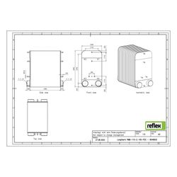 Reflex Longtherm Plattenwärmetauscher RMB-110-2-160, gelötet, 160 Platten, zweigängig, ... REFLEX-8048600 4036705219337 (Abb. 1)