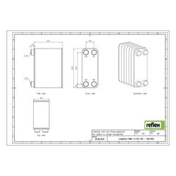 Reflex Longtherm Plattenwärmetauscher RMB-14-60, gelötet, 60 Platten, eingängig, G 3/4"... REFLEX-8031000 4036705217319 (Abb. 1)
