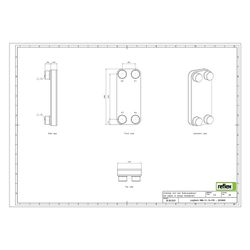Reflex Longtherm Plattenwärmetauscher RMB-31-10, gelötet, 10 Platten, eingängig, G 1 1/... REFLEX-8034600 4036705217678 (Abb. 1)