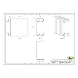 Reflex Longtherm Plattenwärmetauscher RMB-31-120, gelötet, 120 Platten, eingängig, G 1 ... REFLEX-8034900 4036705217708 (Abb. 1)