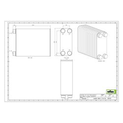 Reflex Longtherm Plattenwärmetauscher RMB-31-150, gelötet, 150 Platten, eingängig, G 1 ... REFLEX-8035100 4036705217722 (Abb. 1)
