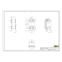 Reflex Longtherm Plattenwärmetauscher RMB-110-70, gelötet, 70 Platten, eingängig, G 2 1... REFLEX-8025100 4036705205286 (Abb. 1)