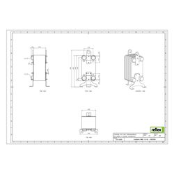 Reflex Longtherm Plattenwärmetauscher RMB-110-90, gelötet, 90 Platten, eingängig, G 2 1... REFLEX-8025300 4036705205309 (Abb. 1)