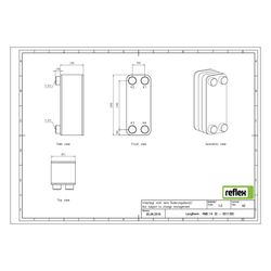 Reflex Longtherm Plattenwärmetauscher RMB-14-30, gelötet, 30 Platten, eingängig, G 3/4"... REFLEX-8011300 4036705178238 (Abb. 1)