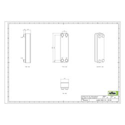 Reflex Longtherm Plattenwärmetauscher RMB-22-20, gelötet, 20 Platten, eingängig, G 3/4"... REFLEX-8011500 4036705178269 (Abb. 1)