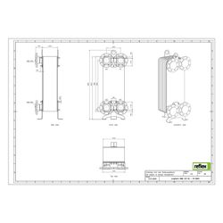 Reflex Longtherm Plattenwärmetauscher RMB-235-80, gelötet, 80 Platten, eingängig, DN 80... REFLEX-8119900 4036705205859 (Abb. 1)