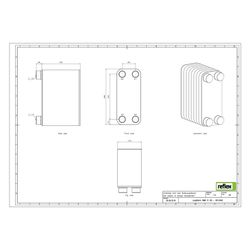 Reflex Longtherm Plattenwärmetauscher RMB-31-80, gelötet, 80 Platten, eingängig, G 1 1/... REFLEX-8013400 4036705178450 (Abb. 1)