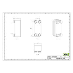 Reflex Longtherm Plattenwärmetauscher RMB-31-40, gelötet, 40 Platten, eingängig, G 1 1/... REFLEX-8023400 4036705205118 (Abb. 1)