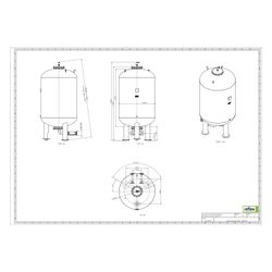 Reflex Variomat Giga GG 2000 Ausdehnungsgefäß MAG, Nennvolumen 2000l, Vollmembran, Grau... REFLEX-8920405 4036705113949 (Abb. 1)