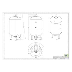 Reflex Variomat Giga GG 4000 Ausdehnungsgefäß MAG, Nennvolumen 4000l, Vollmembran, Grau... REFLEX-8920705 4036705113987 (Abb. 1)
