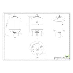 Reflex Variomat VF 3000 Ausdehnungsgefäß MAG, Nennvolumen 3000l, Vollmembran, Grau... REFLEX-8611205 4036705113857 (Abb. 1)