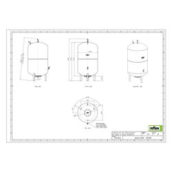 Reflex Variomat VF 500 Ausdehnungsgefäß MAG, Nennvolumen 500l, Vollmembran, Grau... REFLEX-8610300 4036705113703 (Abb. 1)