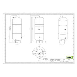 Reflex Variomat VF 800 Ausdehnungsgefäß MAG, Nennvolumen 800l, Vollmembran, Grau... REFLEX-8610500 4036705113727 (Abb. 1)