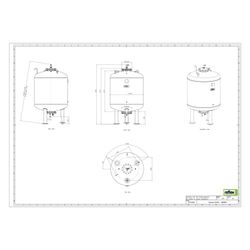 Reflex Variomat VG 1500 Ausdehnungsgefäß MAG, Nennvolumen 1500l, Vollmembran... REFLEX-8600905 4036705113765 (Abb. 1)