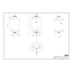 Reflex Variomat VG 2000 Ausdehnungsgefäß MAG, Nennvolumen 2000l, Vollmembran... REFLEX-8601005 4036705113772 (Abb. 1)