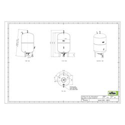 Reflex Variomat VG 300 Ausdehnungsgefäß MAG, Nennvolumen 300l, Vollmembran, Grau... REFLEX-8600111 4036705113574 (Abb. 1)