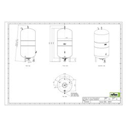 Reflex Variomat VG 600 Ausdehnungsgefäß MAG, Nennvolumen 600l, Vollmembran, Grau... REFLEX-8600411 4036705115004 (Abb. 1)