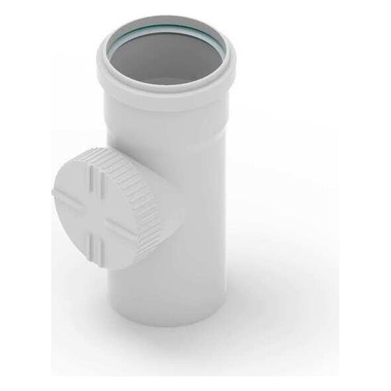 Rehau Raupiano Plus Reinigungsrohr DN 160, mit Rohrreinigungseinsatz