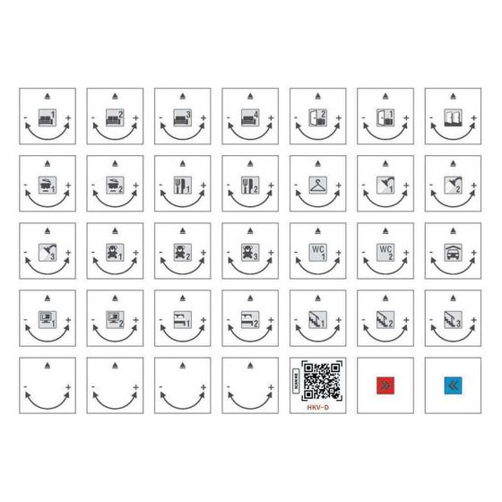 Rehau Bezeichnungsbogen HKV-D Easyflow mit QR-Code