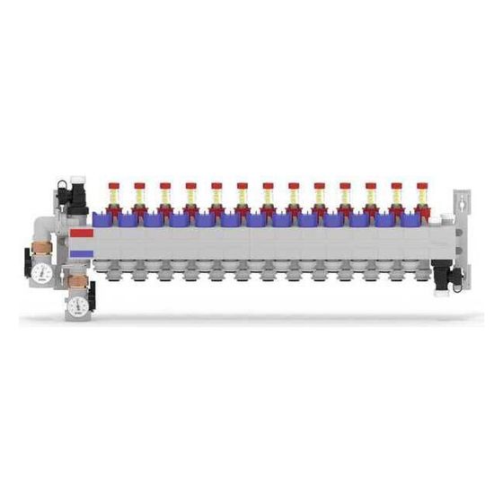 Rehau Rautherm Speed Verteiler HKV-D Polymer 13 Heizkreise, Konnektor 17