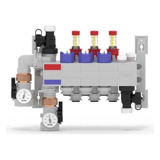 Rehau Rautherm Speed Verteiler HKV-D Polymer 3 Heizkreise, Konnektor 17