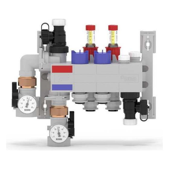 Rehau Rautherm Speed Verteiler HKV-D Polymer 2 Heizkreise, Konnektor 17