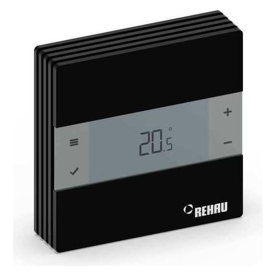 Rehau Rautherm Raumregler NEA H 230V, für Heizfall, Schwarz