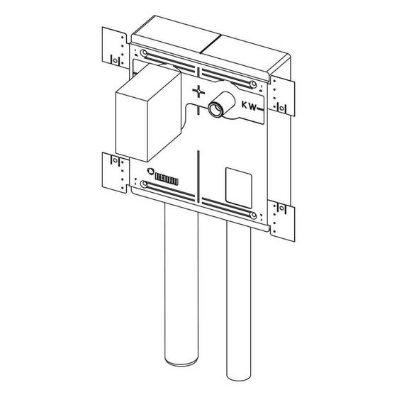 Rehau Sanitärbox für Waschmaschine HL400, Rautitan stabil 16, Raupiano DN 50