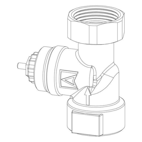 Rehau Vorlaufhubventil für Regelset flex