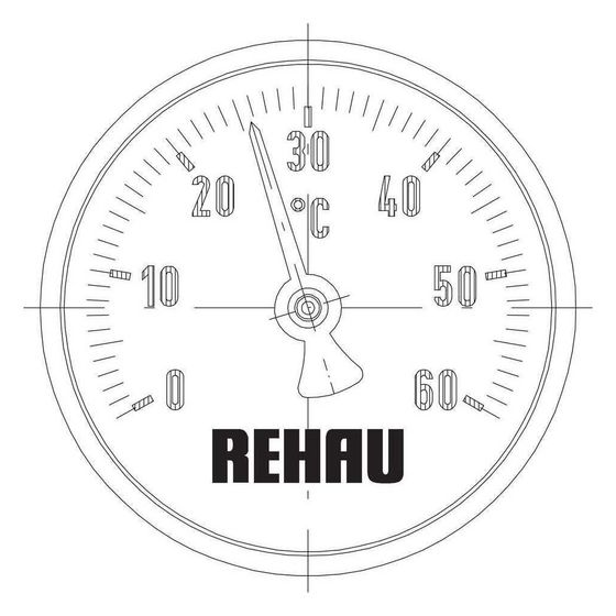 Rehau Thermometer für Regelset flex, P, 13437131001